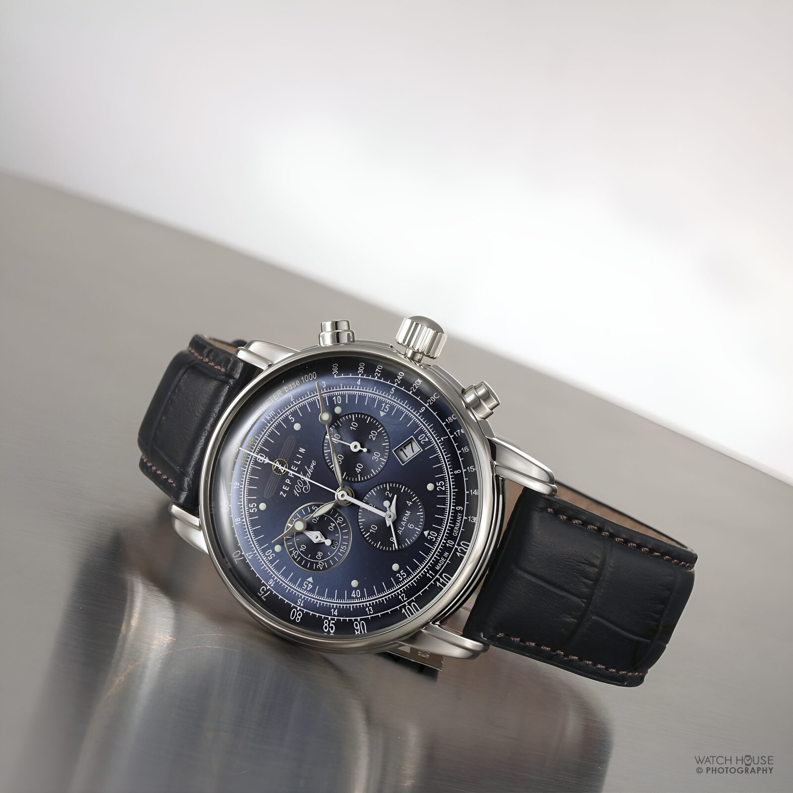 Zeppelin 100 years chronograph 7680-3 blue