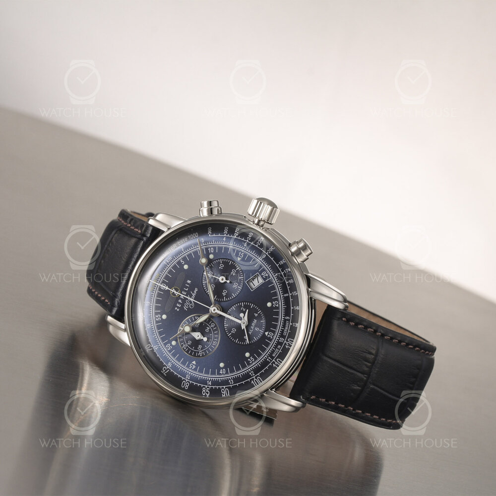 Zeppelin 100 Jahre Chronograph 7680-3 Blau
