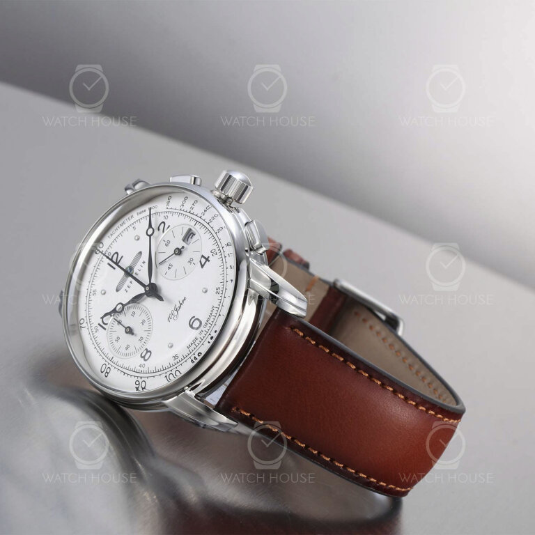 Zeppelin 100 Jahre Chronograph 8676-1 Weiß