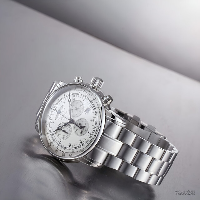 Zeppelin 100 years chronograph 7680MB-1 silver