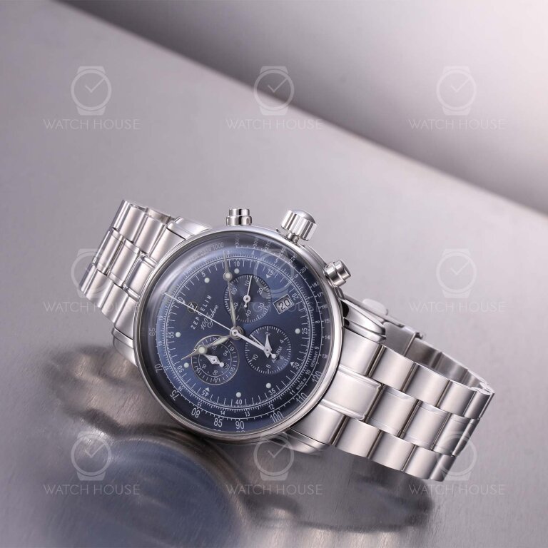 Zeppelin 100 years chronograph 7680MB-3 blue
