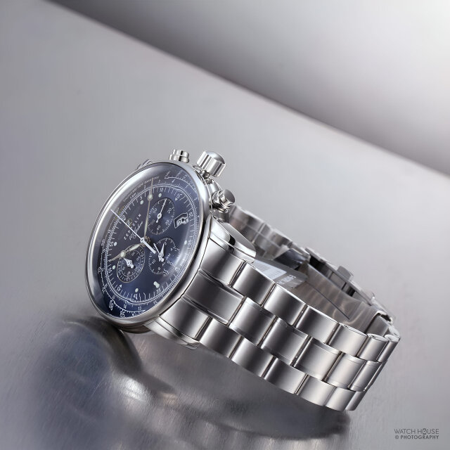 Zeppelin 100 years chronograph 7680MB-3 blue