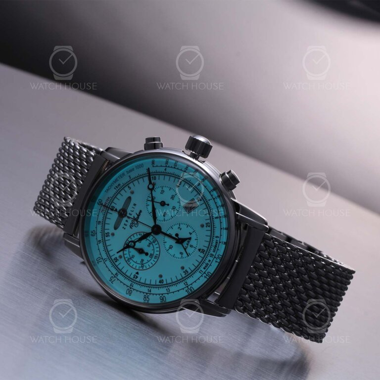 Zeppelin 100 years Alarm Chronograph 8680m-3 Luminous-Dial
