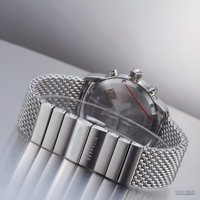 Zeppelin 100 years Alarm Chronograph 8680m-3 Luminous-Dial