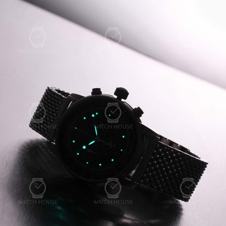 Zeppelin 100 years Alarm Chronograph 8680m-4 green