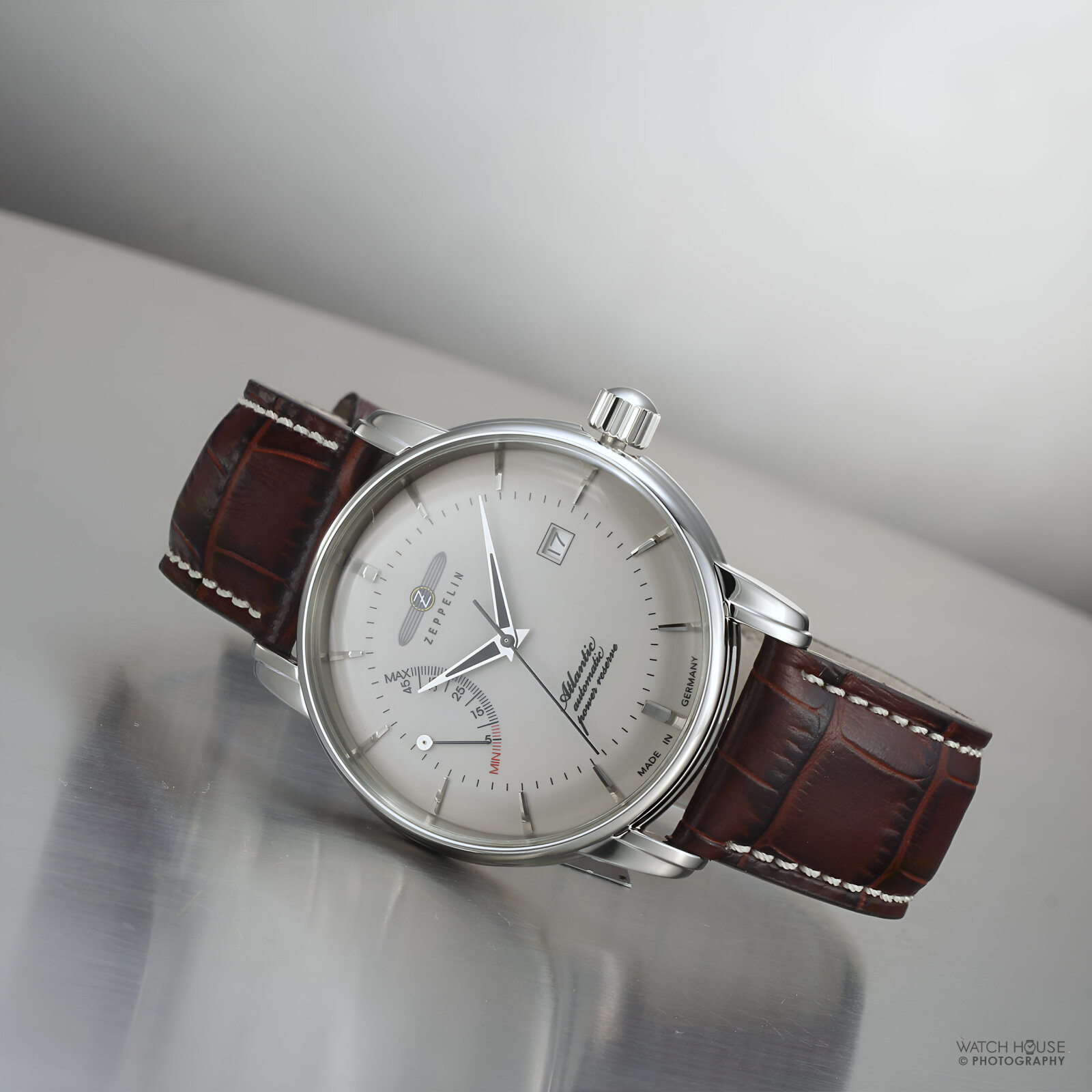 Zeppelin Atlantic automatic watch 8462-5 Ivory