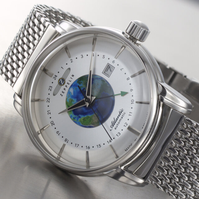 Zeppelin Atlantic GMT Automatikuhr 8468M-1 Silber