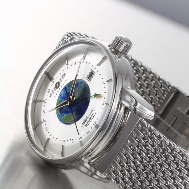 Zeppelin Atlantic GMT Automatikuhr 8468M-1 Silber