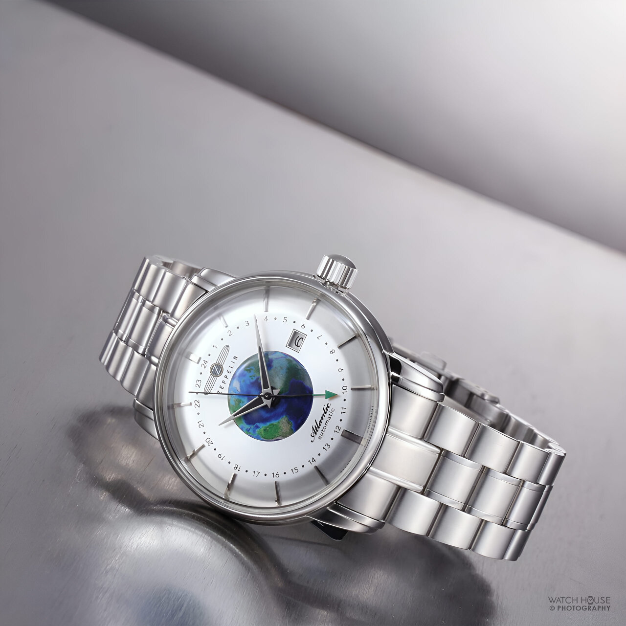 Zeppelin Atlantic automatic watch 8468MB-1 silver