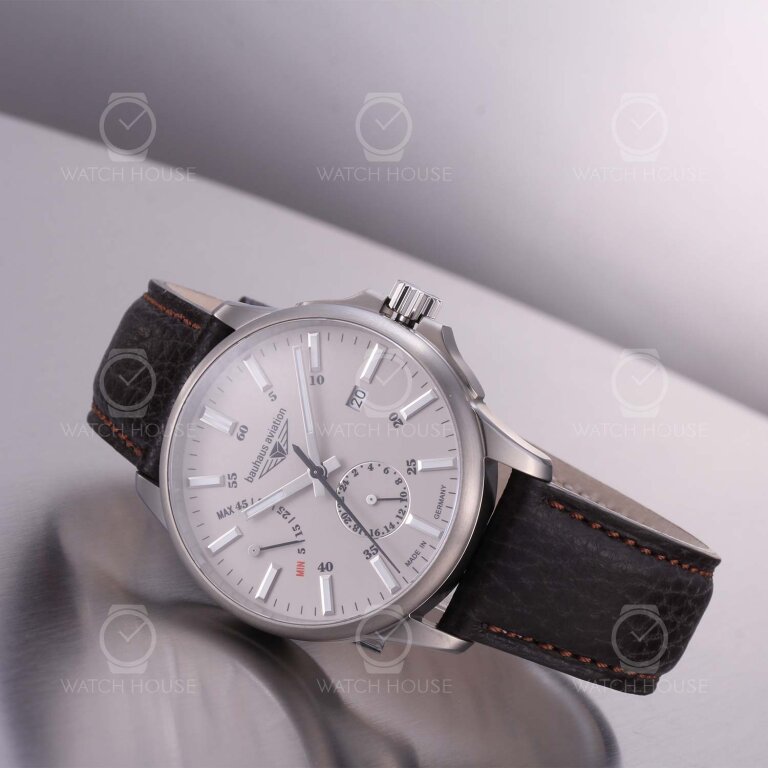 Bauhaus Aviation Titanium Automatikuhr 2860-5 Beige