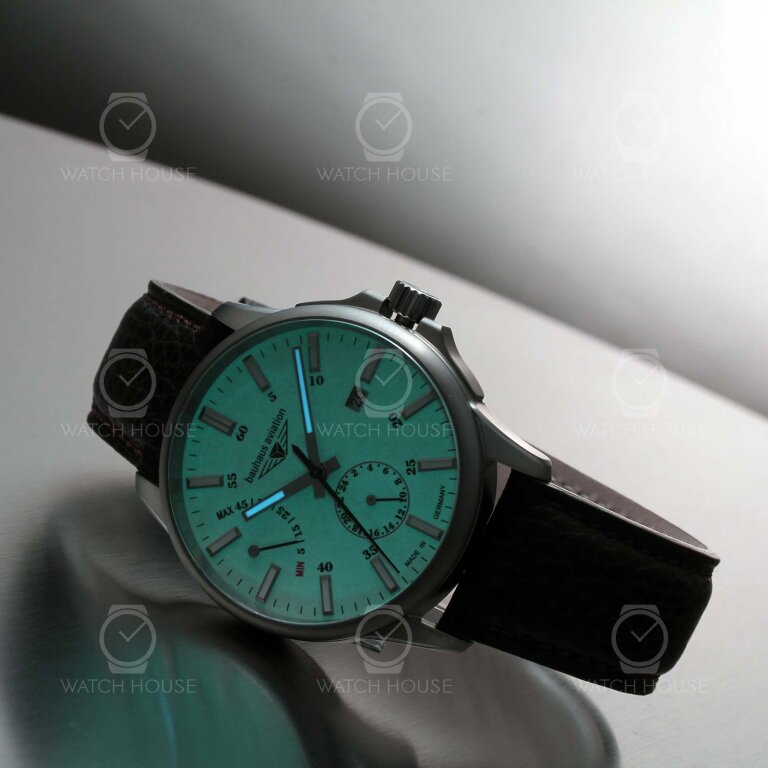 Bauhaus Aviation Titanium Automatikuhr 2860-5 Beige