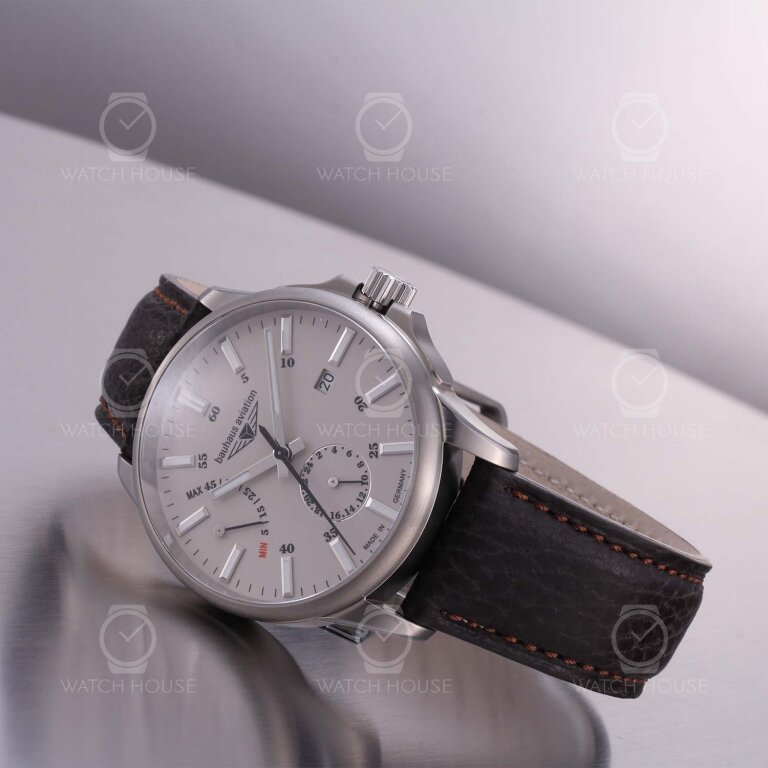 Bauhaus Aviation Titanium Automatikuhr 2860-5 Beige