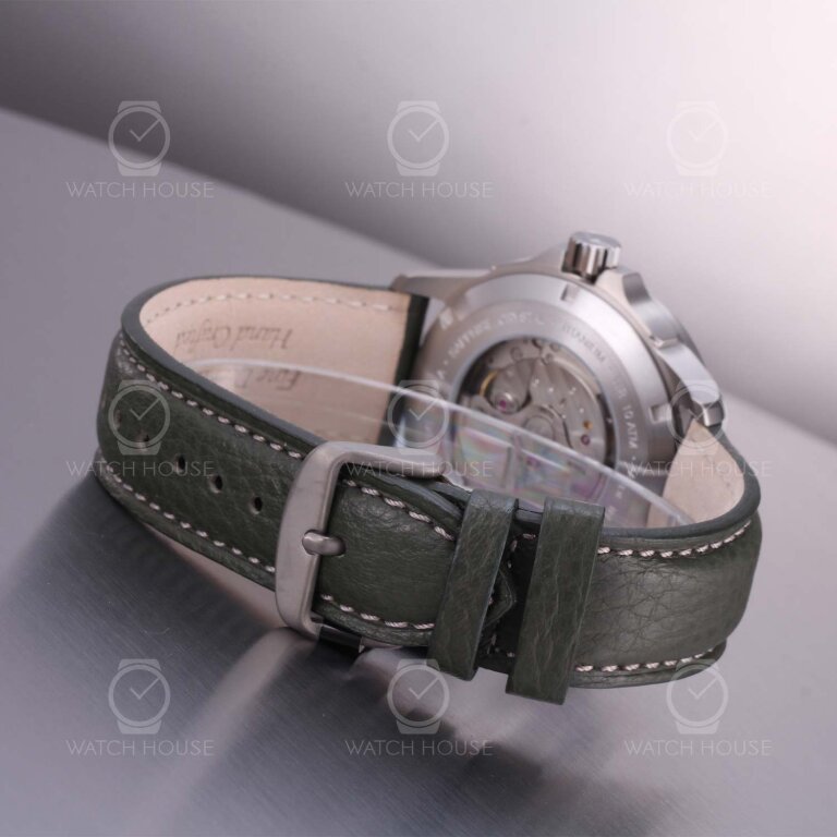 Bauhaus Aviation Titanium Automatikuhr 2868-4 Dunkelgrün