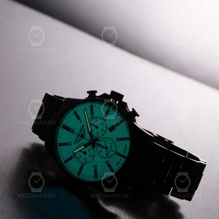 Bauhaus Aviation Titanium Chrono 2880m-5 Ivory Lumin-Dial