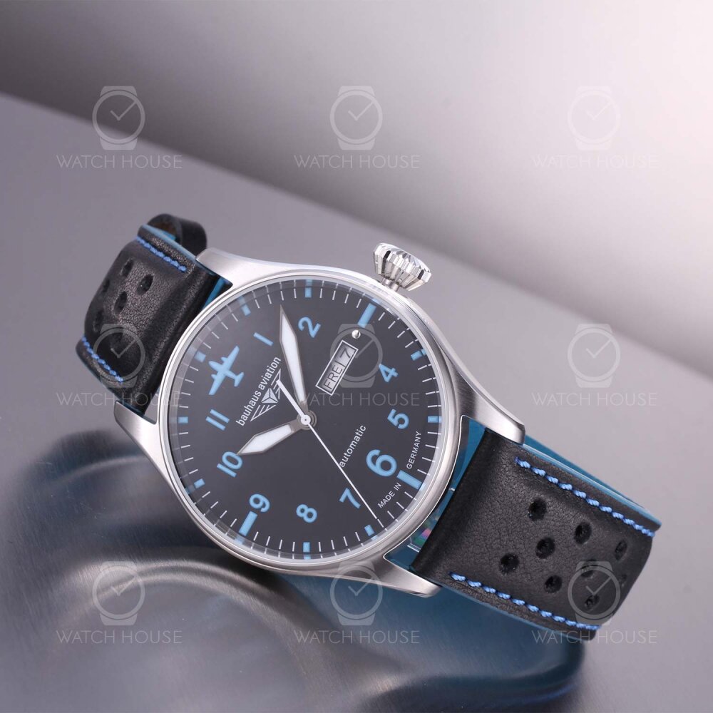 Bauhaus Aviation Tornado Automatic watch 2766-3 Black