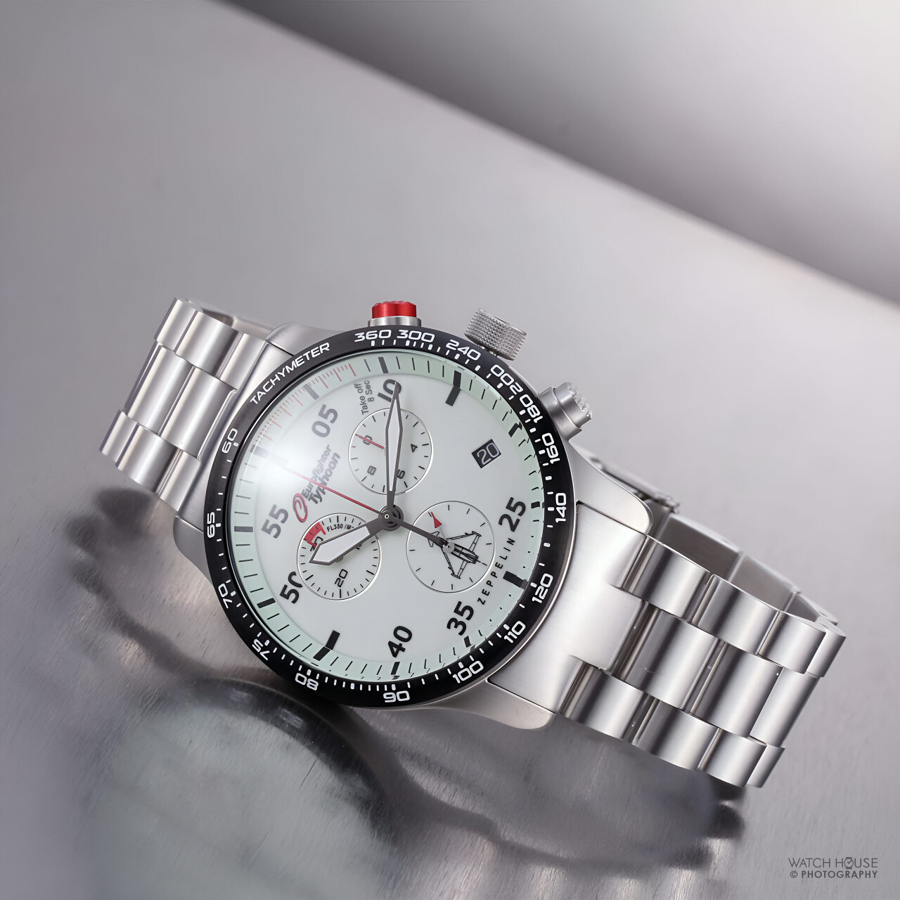 Zeppelin Eurofighter Typhoon Chronograph 7298M-5 Beige