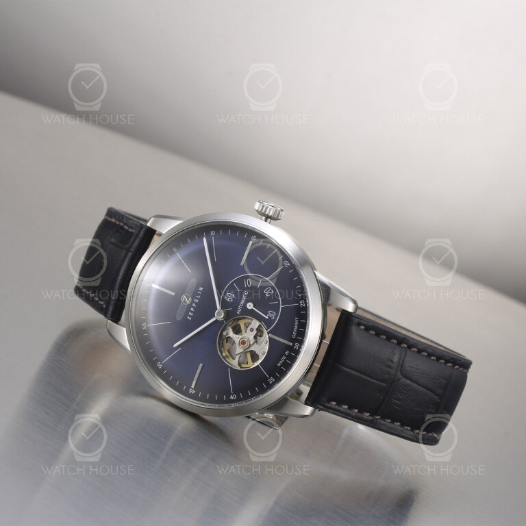 Zeppelin Flatline automatic watch 7364-3 Dark blue