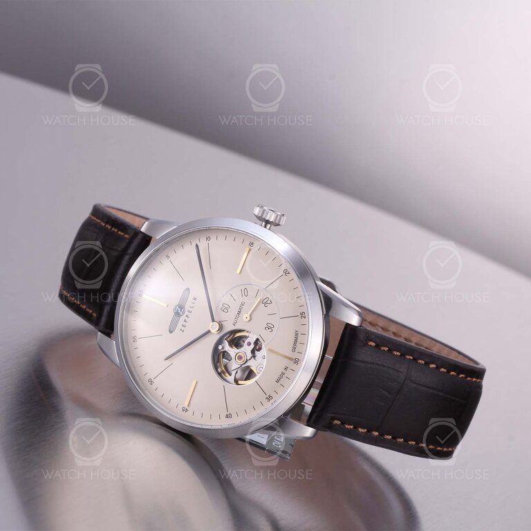 Zeppelin Flatline automatic watch 7364-5 Ivory