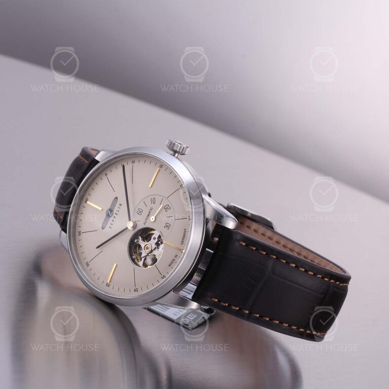 Zeppelin Flatline automatic watch 7364-5 Ivory