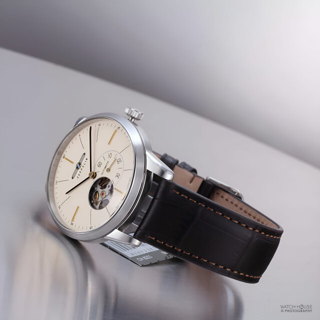 Zeppelin Flatline automatic watch 7364-5 Ivory