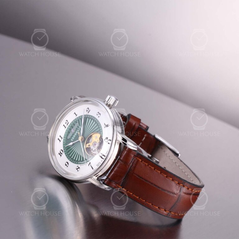 Zeppelin Friedrichshafen Automatikuhr 8567-2 Dunkelgrün