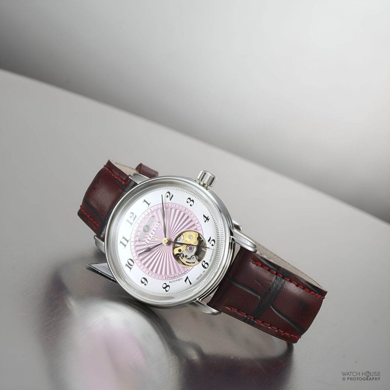 Zeppelin Friedrichshafen automatic watch 8569-5 pink