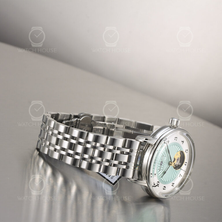 Zeppelin Friedrichshafen Automatikuhr 8569M-4 Türkisfarben