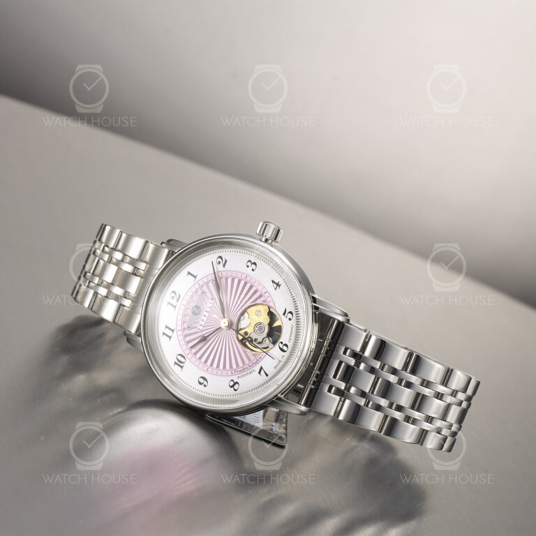 Zeppelin Friedrichshafen Automatic watch 8569m-5 pink colors