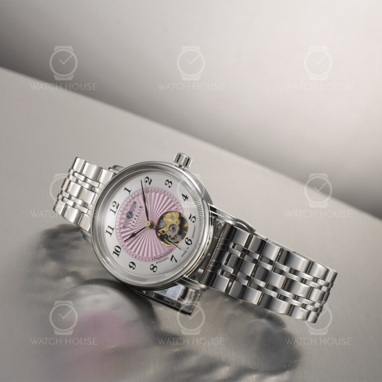 Zeppelin Friedrichshafen Automatic watch 8569m-5 pink colors