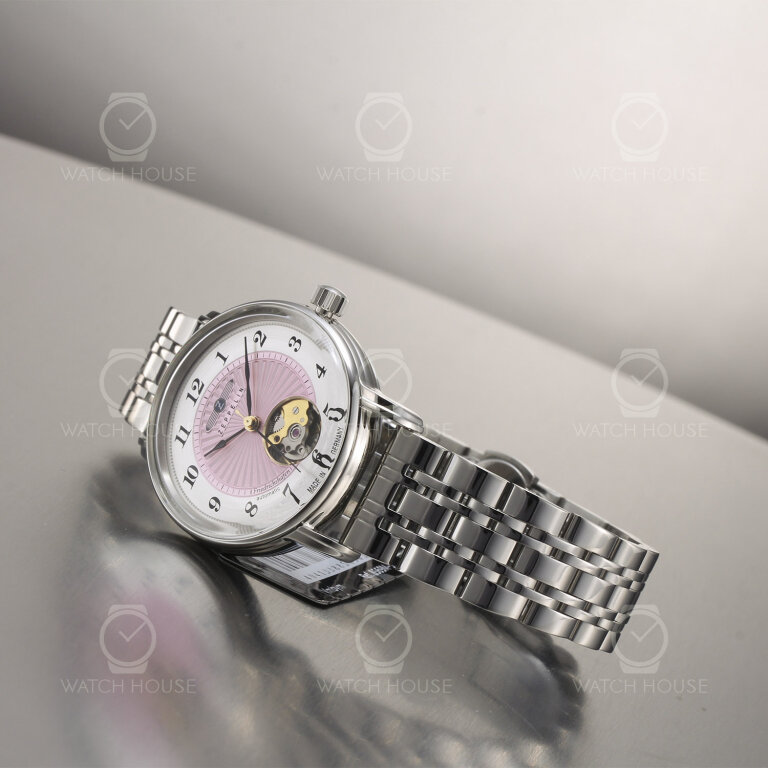 Zeppelin Friedrichshafen Automatikuhr 8569M-5 Rosafarben