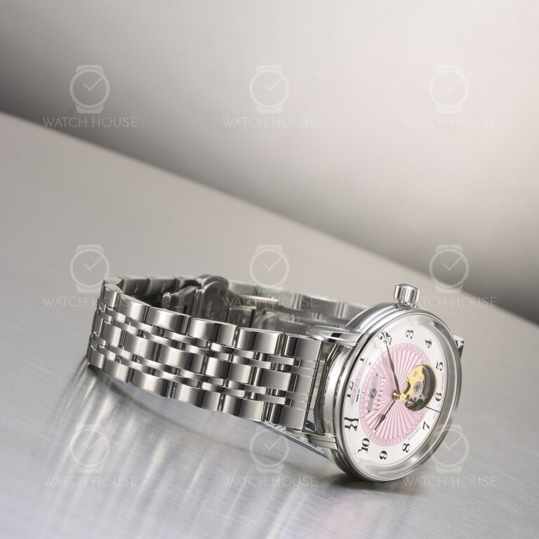 Zeppelin Friedrichshafen Automatikuhr 8569M-5 Rosafarben