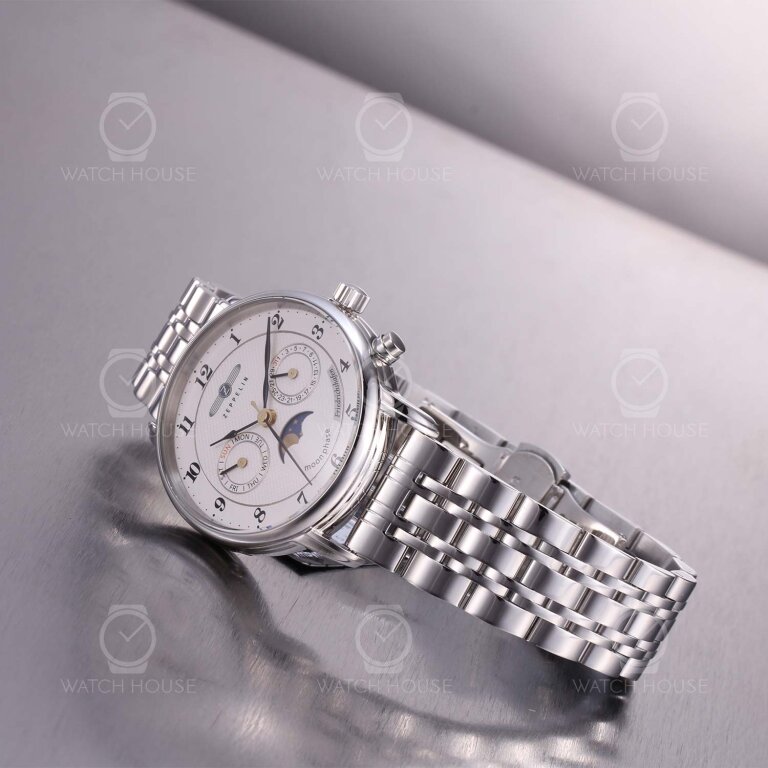 Zeppelin Friedrichshafen Damenuhr 8537M-1 Weiß