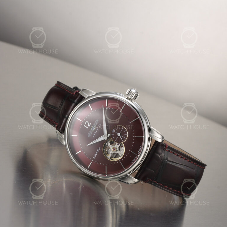 Zeppelin LZ 120 Bodensee automatic watch 8166-5 Dark red