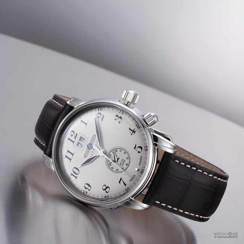 Zeppelin LZ 127 Graf Zeppelin Herrenuhr 7644-5 Champagner