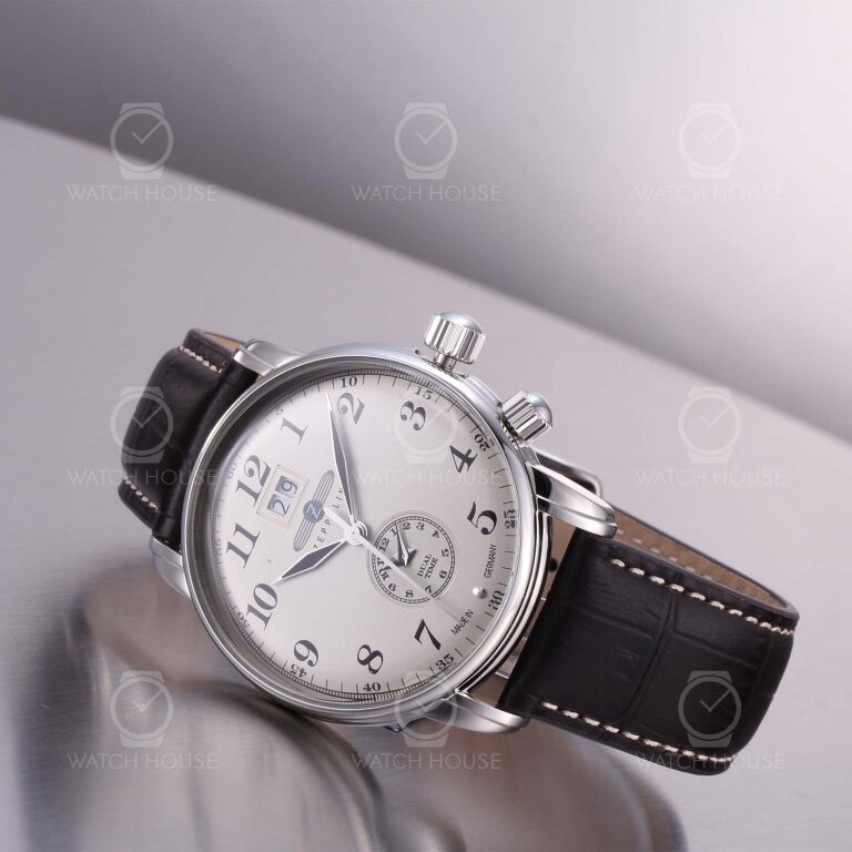 Zeppelin LZ 127 Graf Zeppelin Herrenuhr 7644-5 Champagner