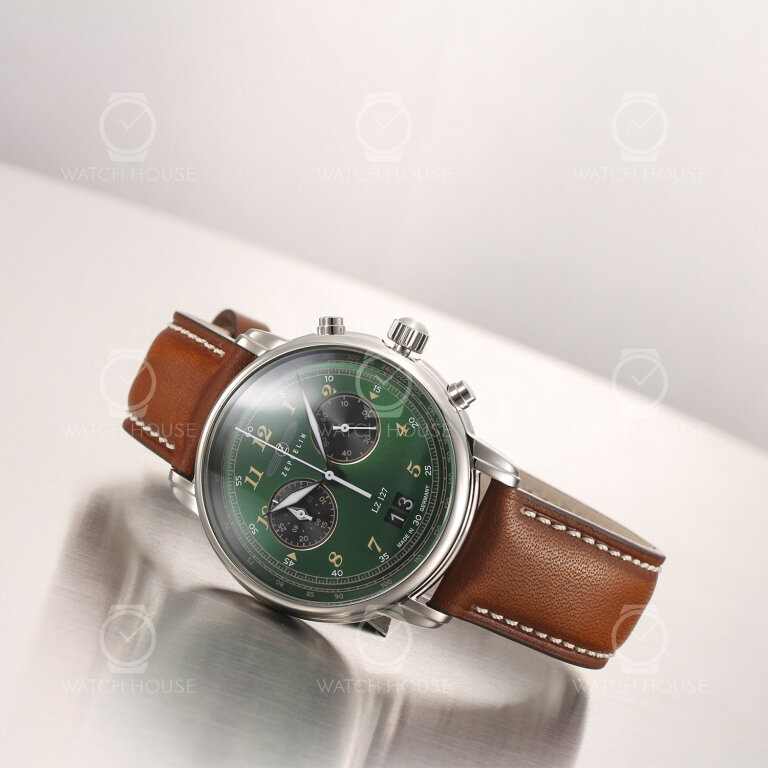 Zeppelin LZ 127 Graf Zeppelin  Herrenuhr 8684-4 Grün