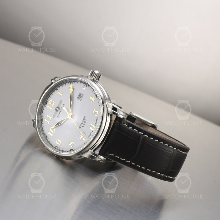 Zeppelin LZ 127 Graf Zeppelin  Automatikuhr 7656-1 Weiß