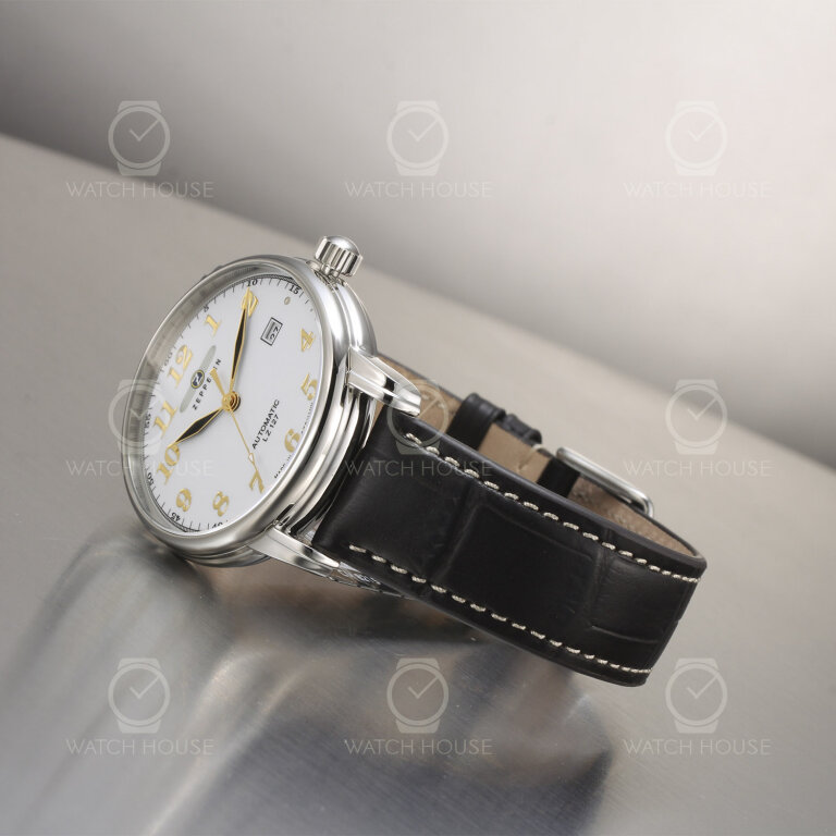 Zeppelin LZ 127 Graf Zeppelin  Automatikuhr 7656-1 Weiß