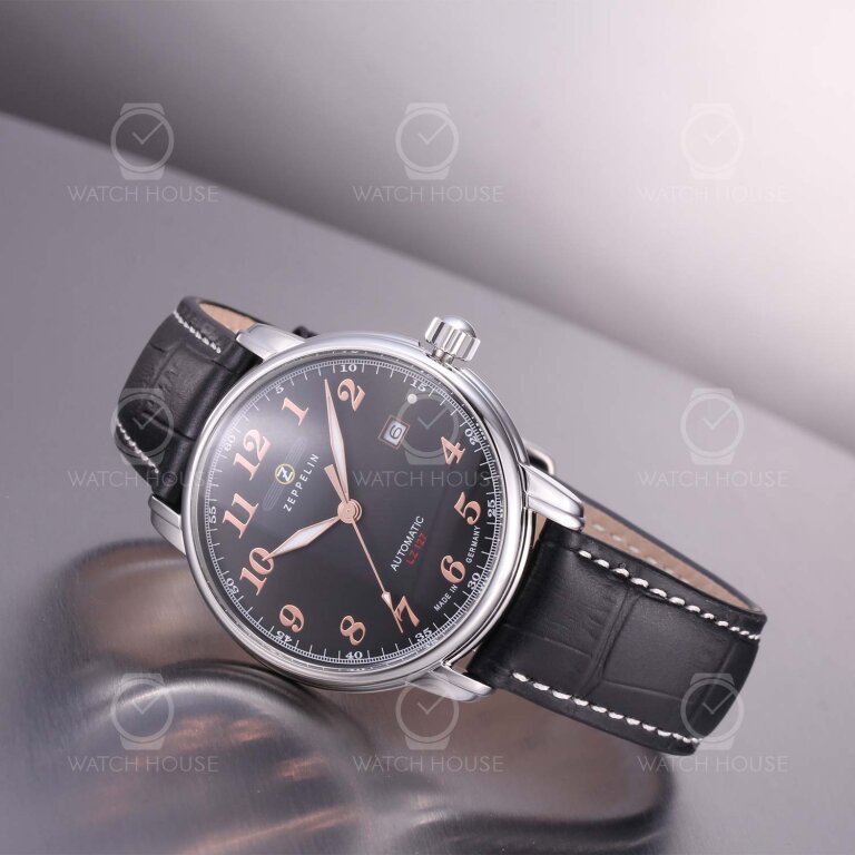 Zeppelin LZ 127 Graf Zeppelin  Automatikuhr 7656-2 Schwarz