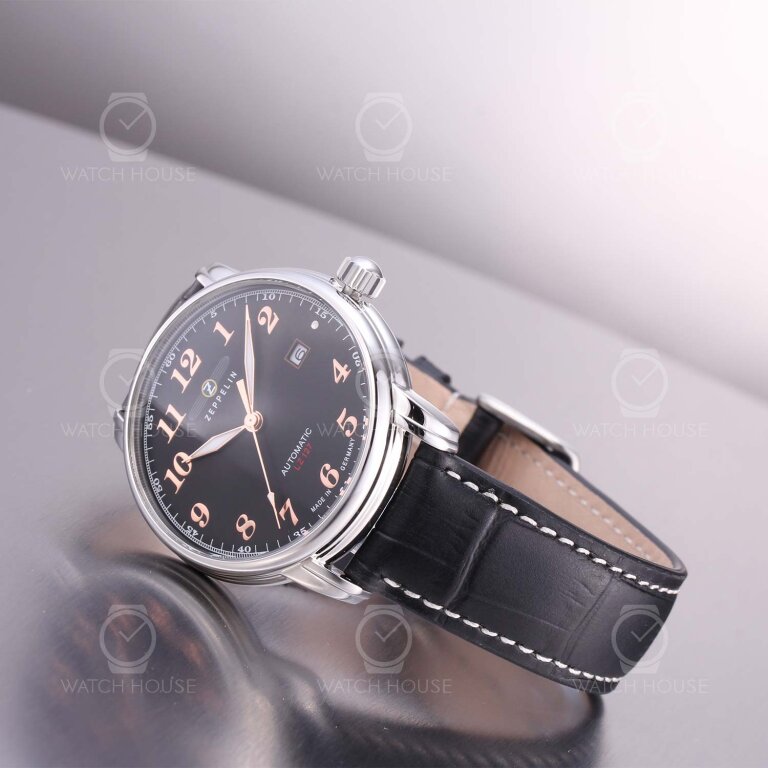 Zeppelin LZ 127 Graf Zeppelin  Automatikuhr 7656-2 Schwarz