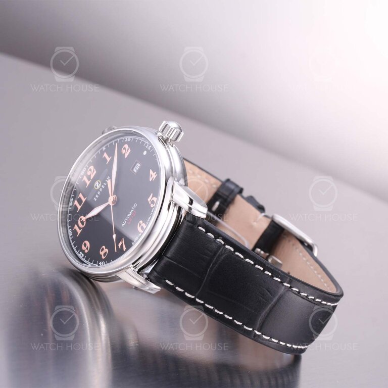 Zeppelin LZ 127 Graf Zeppelin  Automatikuhr 7656-2 Schwarz