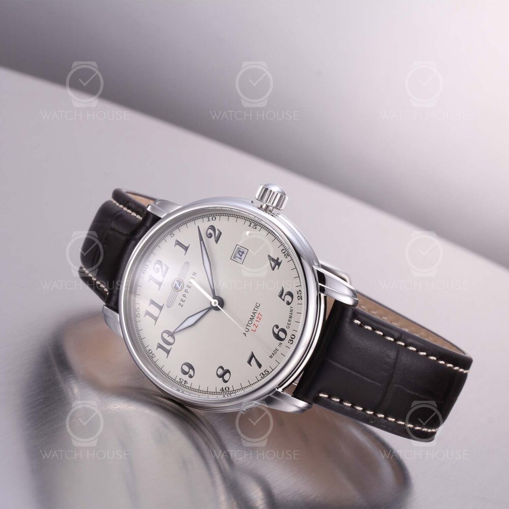 Zeppelin LZ 127 Graf Zeppelin  Automatikuhr 7656-5 Beige