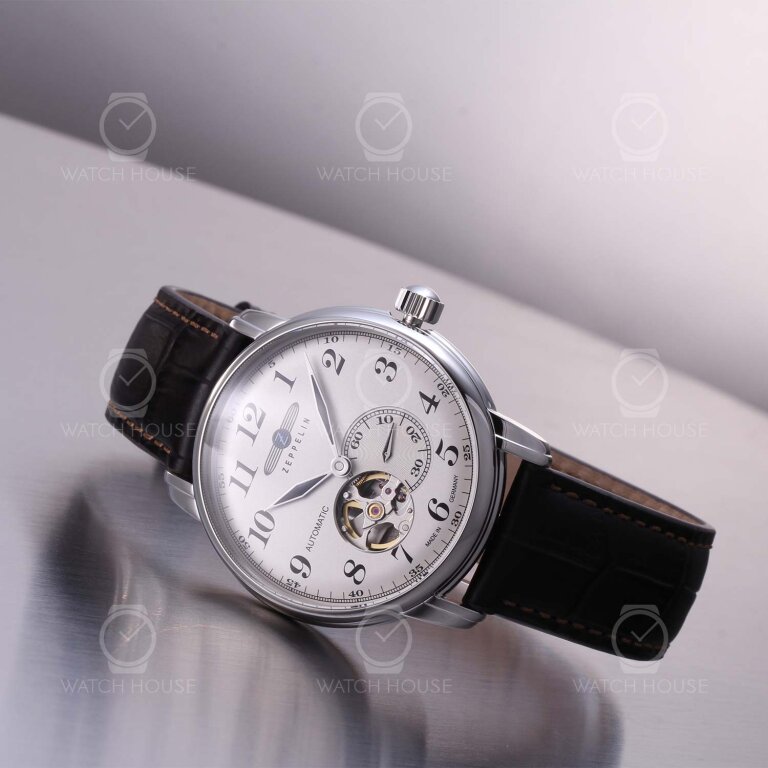 Zeppelin LZ 127 Graf Zeppelin  Automatikuhr 7666-5 Silber