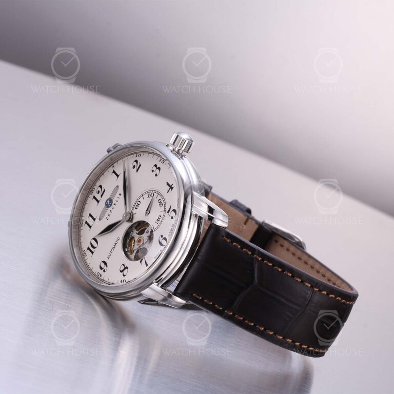 Zeppelin LZ 127 Graf Zeppelin  Automatikuhr 7666-5 Silber