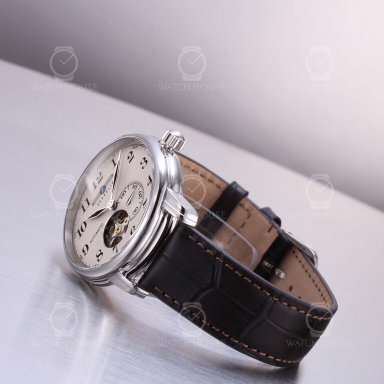 Zeppelin LZ 127 Graf Zeppelin  Automatikuhr 7666-5 Silber