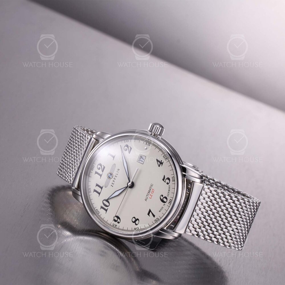 Zeppelin LZ 127 Graf Zeppelin  Automatikuhr 7656M-5 Beige