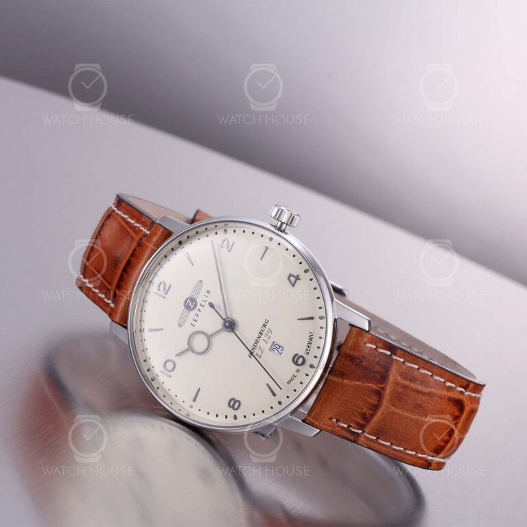 Zeppelin LZ 129 Hindenburg Herrenuhr 8042-5 Beige