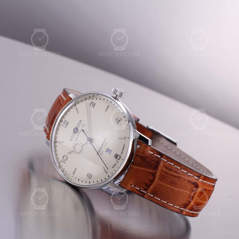 Zeppelin LZ 129 Hindenburg Herrenuhr 8042-5 Beige