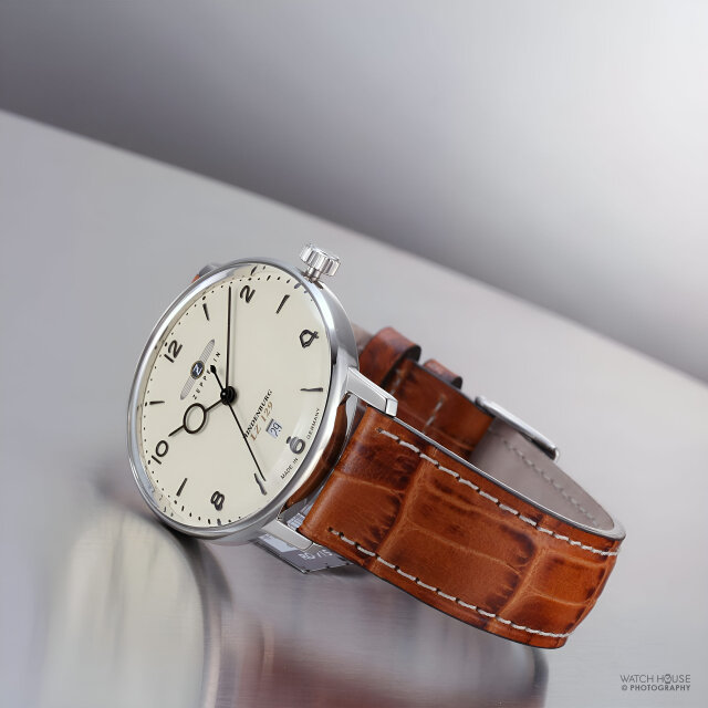 Zeppelin LZ 129 Hindenburg Herrenuhr 8042-5 Beige