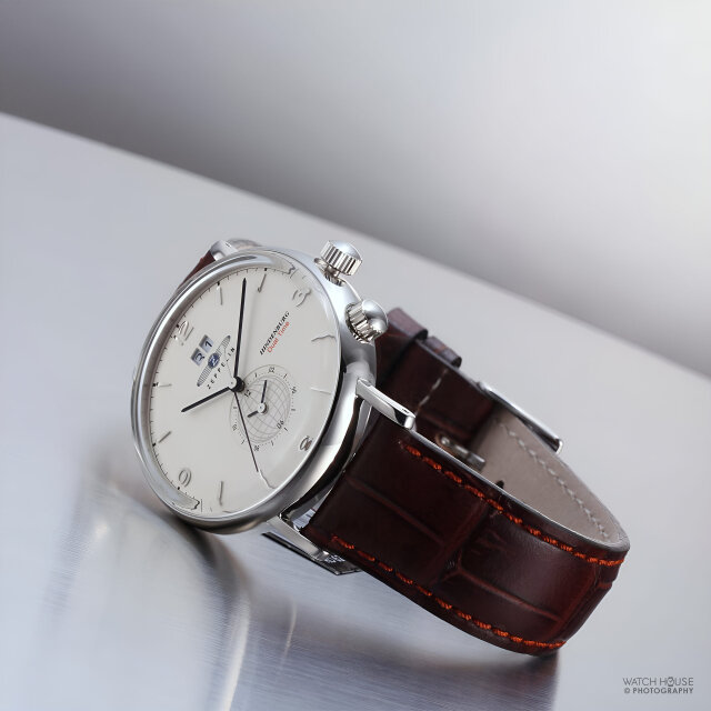 Zeppelin LZ 129 Hindenburg Herrenuhr 8044-5 Beige